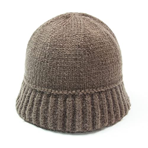 Czapki damskie zimowe jesienne czapki typu beanie kapelusz bucket damski miękki outdoor solidny dzianinowy