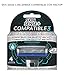 Skin Sense Compatible 3 - Set de 4 Cuchillas de Recambio Compatibles con la Maquinilla de Afeitar MACH3 de Gillette , Afeitado Manual para Hombres