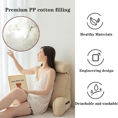 Coussin de lecture contre les tensions cervicales avec dossier ergonomique - 7