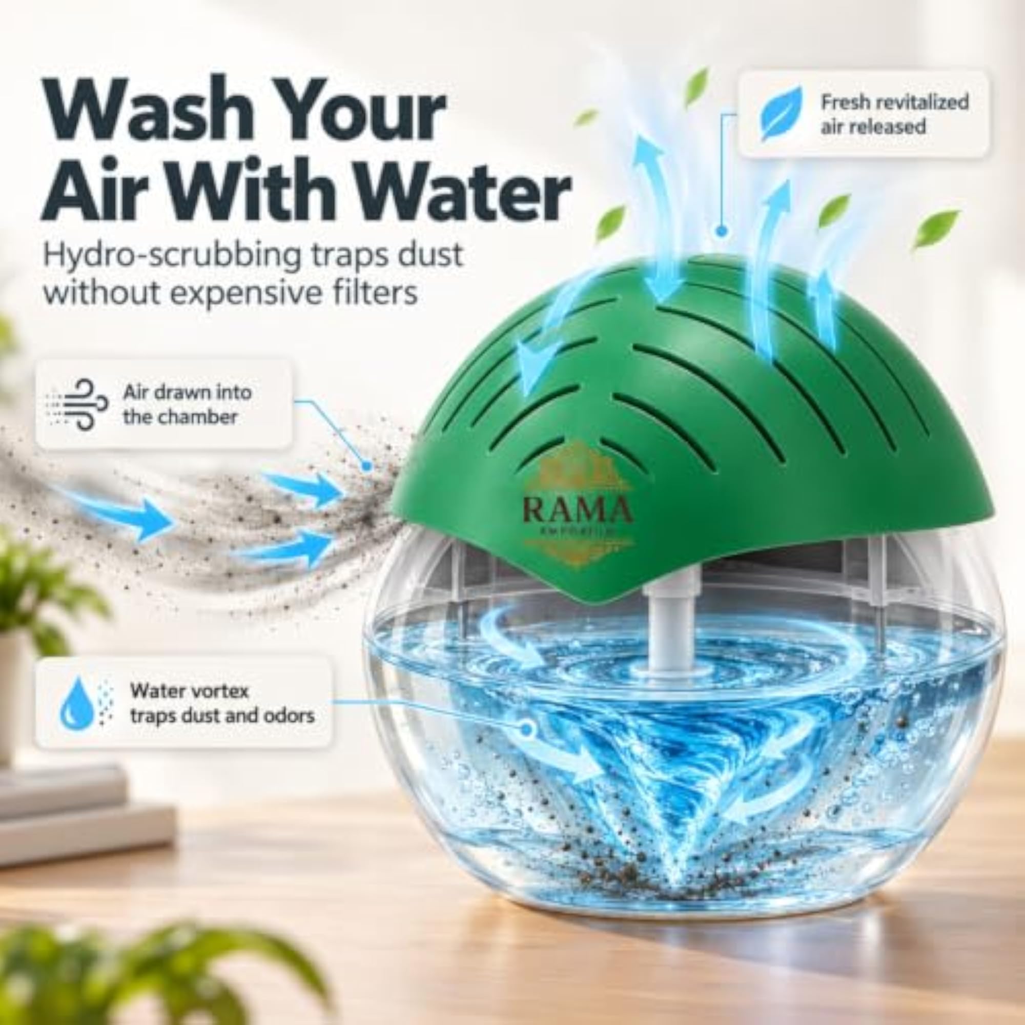 Portable 3-in-1 Air Purifier, Aroma Diffuser & Air Humidifier