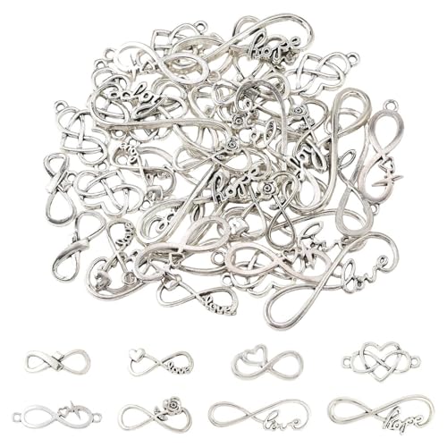 Stiesy Dijes de plata antigua tibetana colgantes vintage para hacer joyas, pulseras, collares, accesorios de manualidades, Sin tipo de metal