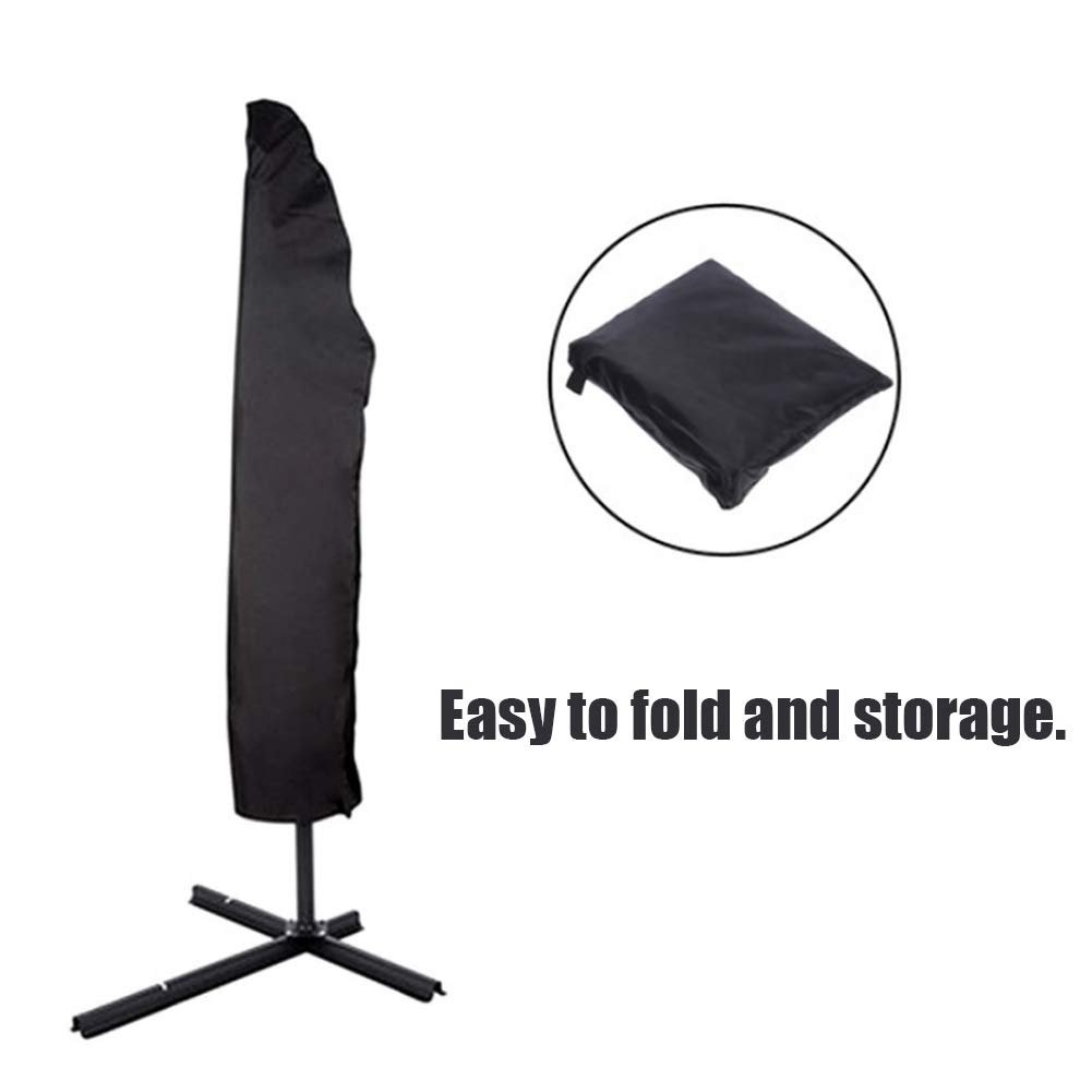 ValueHall Oxford Stof Parasol Beschermhoes Waterdichte Banana Patio Paraplu Cover Cantilever Outdoor Paraplu's Cover met Zip Fits voor 9ft tot 11ft Outdoor Paraplu V7118