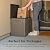 IRIS USA 35-Gallon Outdoor Deck Storage Box, Lockable & UV-Protected, Weather-Resistant Patio Storage for Cushions, Garden Tools & Packages, Waterproof Resin, Durable & Stylish Design - Brown