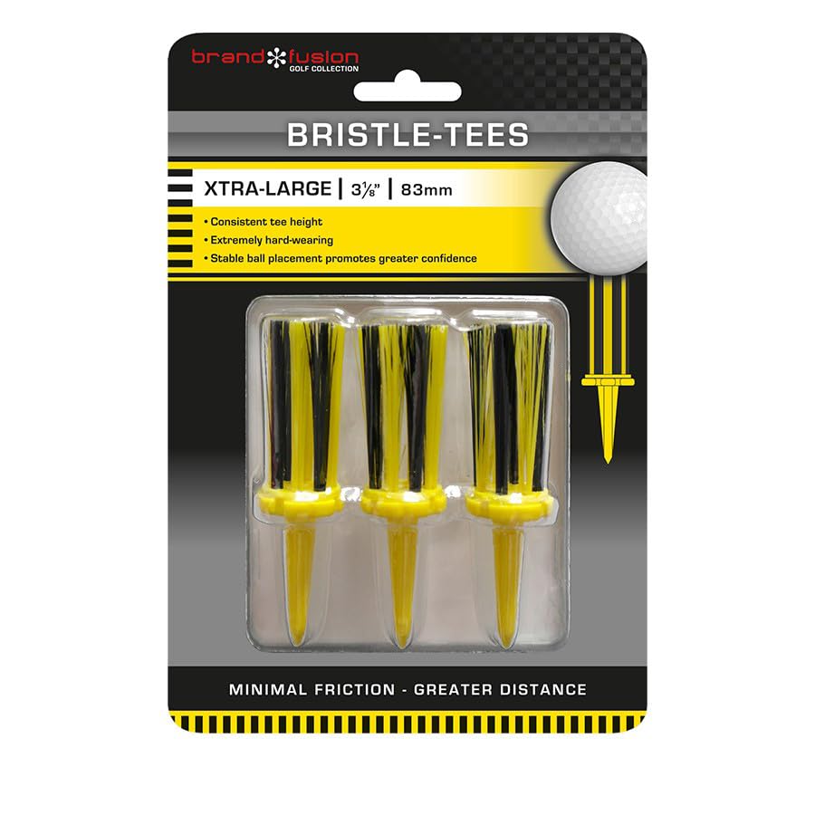 Brand Fusion Golf Bristle Step Tees XLT Jumbo (80mm x 3)