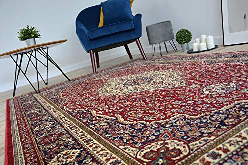 rugsx Traditioneller Teppich Windsor Orientteppich für Wohnzimmer, Schlafzimmer, mit Fransen, elegant, hohe Qualität… – Bild 7