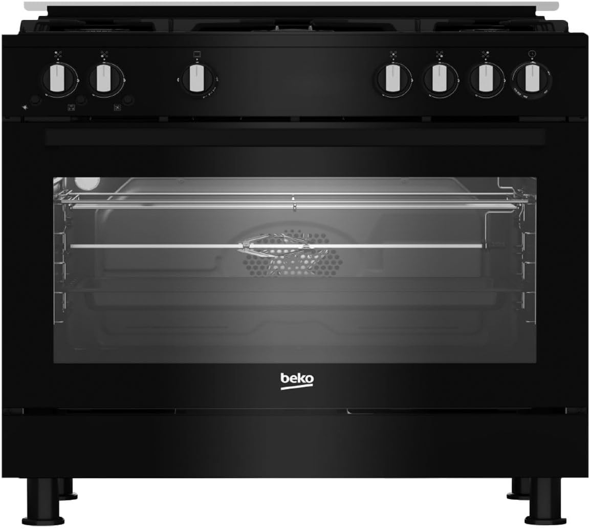 Beko Free standing gas cooker, 90 CM, 5 Burners, Gas Grill, Gas Cooking