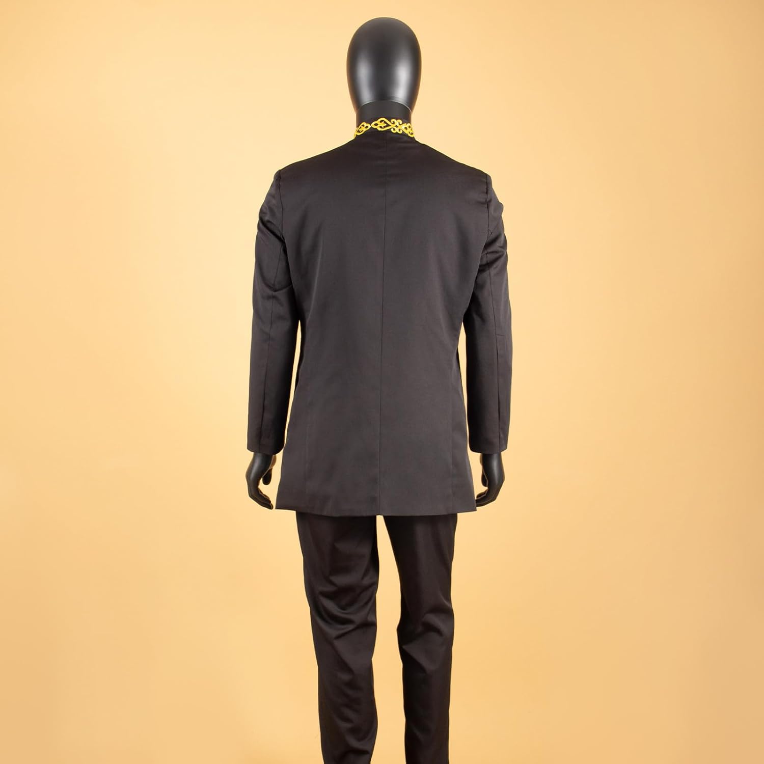 Men's 2 Pieces Suit Elegant Single Breated Slim Fit Embroidery Print Blazer Pants Set African Clothes