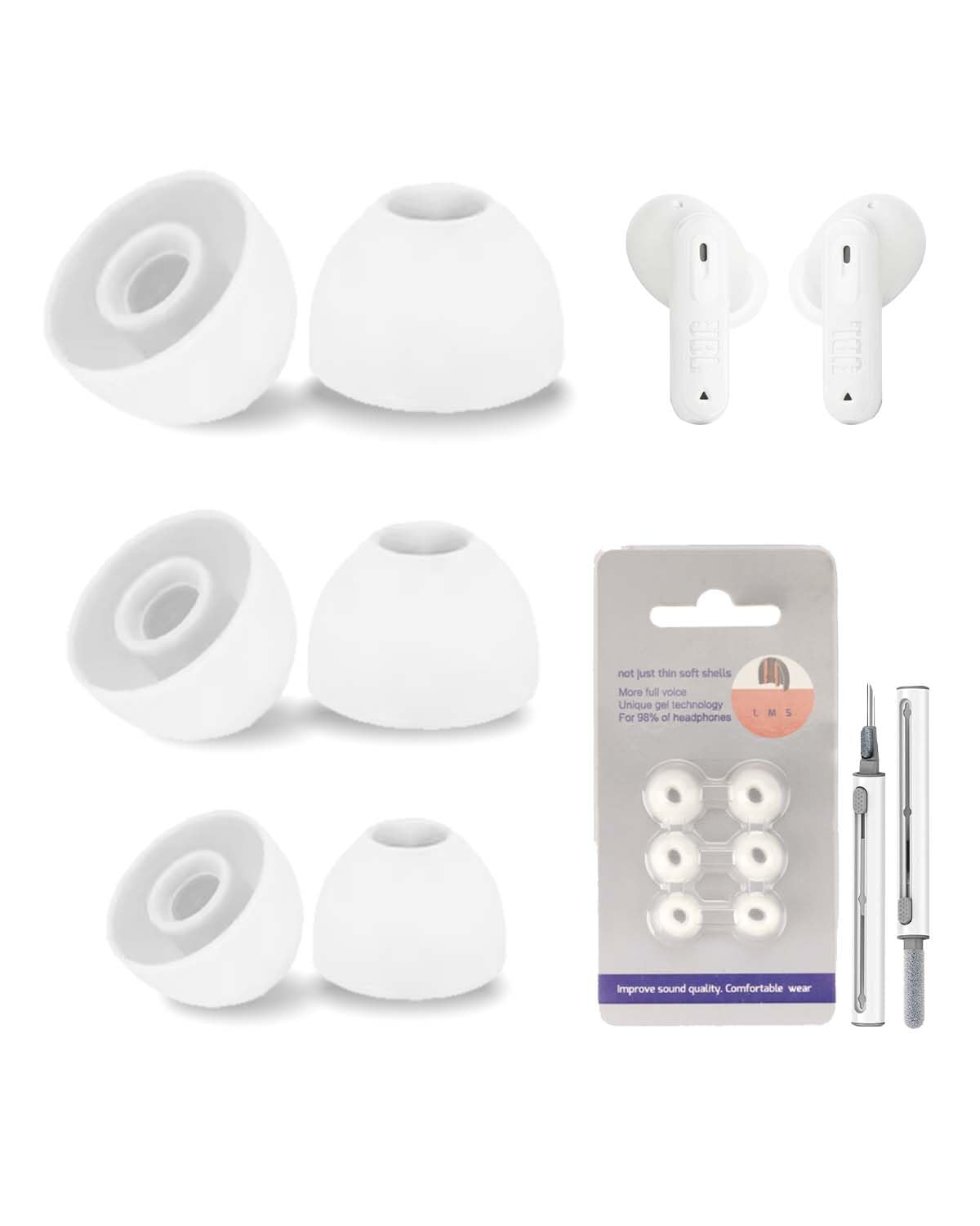 Amazon | [3ペア] JBL Tune Beam 2用交換用イヤーチップ、JBL Tune