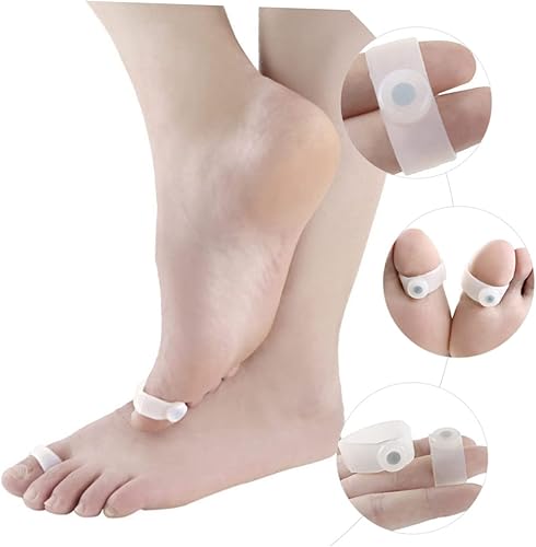 Miniatura 3 de 5 pares de anillos de dedo del pie cubiertas magnéticas de banda elástica cubierta de dedo del pie herramienta magnética Jansio anillo para dedos de