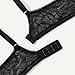 Amazon Essentials Women's Stretch All Over Lace Balconette Bra, Black, 36C