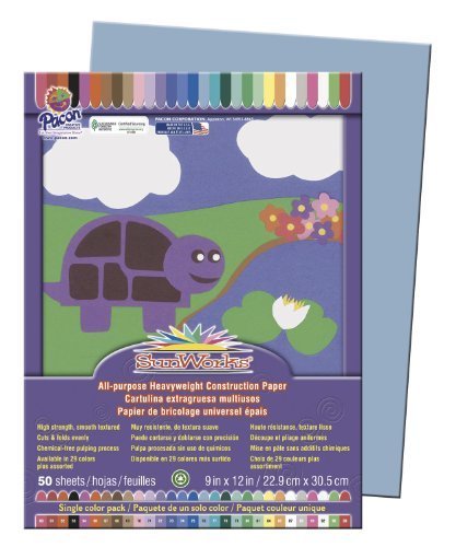 Sunworks 9x12 Construction Paper - Sky Blue 7603