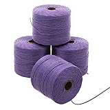 BeadSmith Super-Lon Cord - Size 18 Twisted Nylon - Medium Purple / 77 Yard Spool
