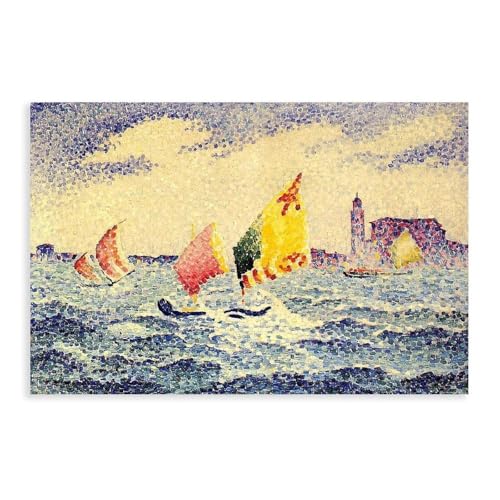 Poster Voiliers Chicago Henri Edmond Cross - Toile 30x45cm