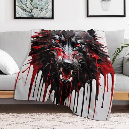 Manta de lobo para noches de invierno y tardes de sofá acogedoras 3