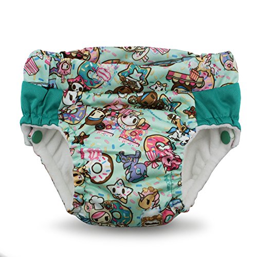 Image of Kanga Care Lil Learnerz Reusable Toilet Training Pants (XSmall - tokiTreats & Peacock)