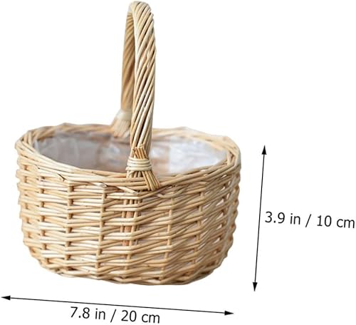 Miniatura 6 de ABOOFAN Pan de fruta con plástico multiusos para fiesta picnic almacenamiento para frutas rústico boda salsa de huevo bolsa vintage mango al aire