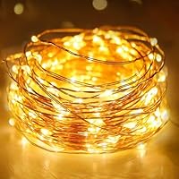 litogo Lichterkette Batterie Timer, 3M 30 LED Lichterkette Innen Wasserdicht Kupferdraht Fairy Lights, Lichterketten Batteriebetrieben (AA Batterie) für Party Weihnachten Hochzeit Deko, Warmweiß