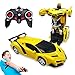 Pup Go Coche Teledirigido, 2 in 1, Transformable en Transformers,Robot RC Car, 2.4GHz Coche Radiocontrol with LED, Batería Recargable, Transforming Toys Juguetes Regalo para niños de 3 4 5 6 7 años