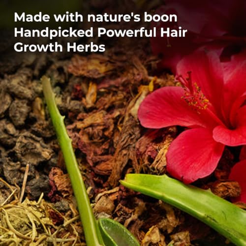 Image of Pureus Herbals Shreekesha Hibiscus Methi Herbal Shampoo Sulphate & Paraben Free for Hair Growth, Conditioning Strong Roots & Increased Volume - With Aloe Vera, Flaxseed & Tulsi - 700 ml (Pack of 2)