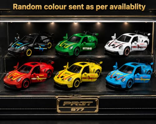 Image of Porsche 911 GT3 RS Die-Cast Metal Toy Car |1:64 Scale Collectible Model with Free Rolling Wheels | Realistic Sports Car Replica for Kids Age 3+ (Porsche 911 GT3 RS - 1:64 Scale Miniature Car)