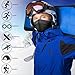 WTACTFUL Schlauchschal Herren Halbe Sturmhaube Motorrad Halstuch Herren Halswärmer Ski Mask Skimaske Halsschlauc Neck Gaiter Motorrad Gesichtsmaske für Winter Laufen Skifahren Snowboarden Alle Schwarz