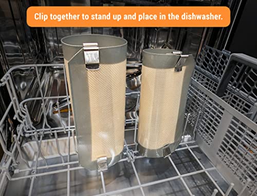 Matclip, Silicone Baking Mat Pastry Mat Dishwasher Clips- Easy Dishwasher, Hand Wash/Dry And Storage- Stainless Steel, Reuseable (1X Set) #TOP2