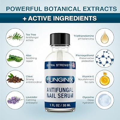 FUNGINIX Fungus Treatment - Toe Fungus, Finger Fungus, and Foot Fungus Solution Made In the USA - Extra Strength (1 Bottle)