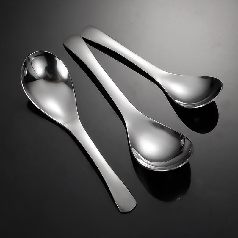 Silverware Flatware Set, 1/4/6/8 Pieces Stainless Steel Thickened Spoons For Hotel Desserts And Soups(8 Pieces)