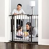 Regalo Easy Step Arched Decor Safety Gate, 29-35 inches Wide, Bronze, Extra Wide