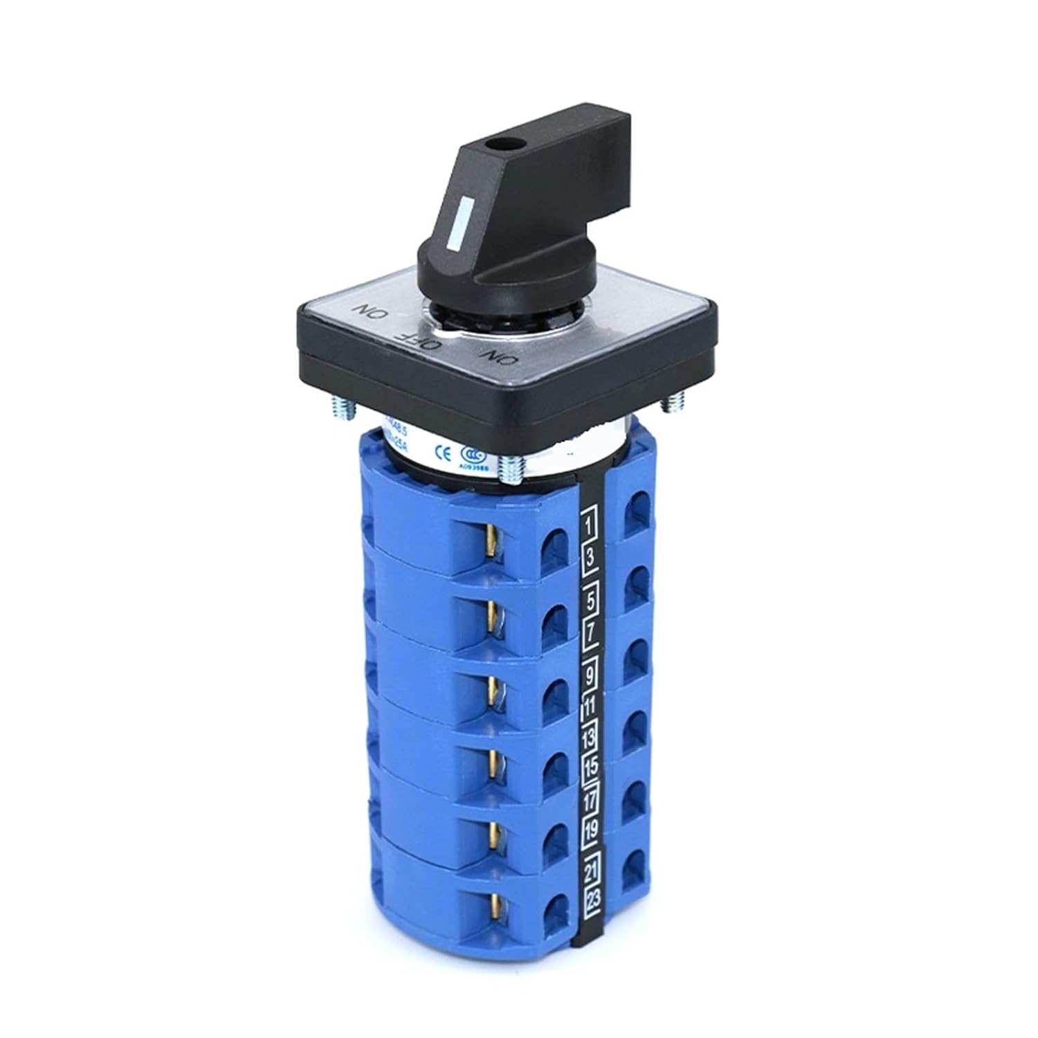 SZW26/LW26-25 LW28 LW39B 25A 660V ON-Off-ON 6P 48mm Panel Cam Changeover Switch 3 Positions 1Pcs