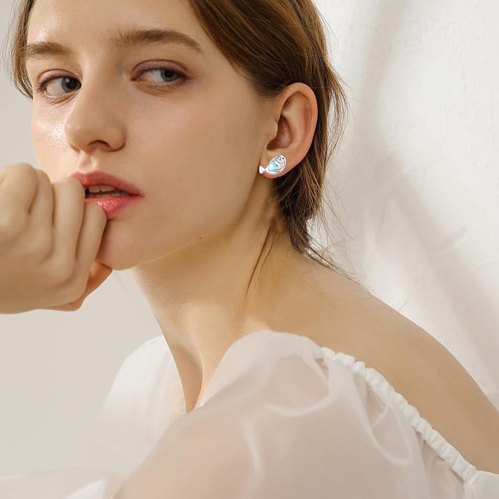 Manatee/Octopus/Starfish/Duck/Capybara/Turtle/Dog Paw Stud Earring 925 Sterling Silver Cute Animal Earrings Jewelry Birthday Gifts for Women Girls Sensitive Ears - Image 3