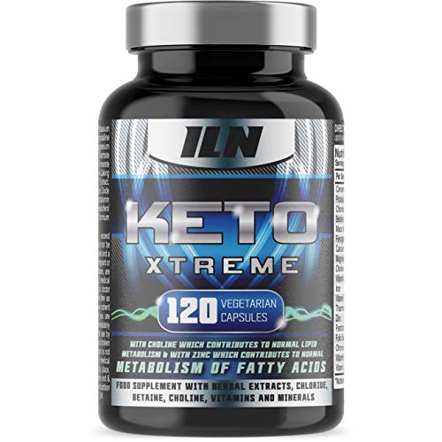 Keto Xtreme - Supplement for Ketogenic Diet - with Zinc for Metabolism of Fatty Acids - Full 1 Month Course (120 Vegetarian Capsules)