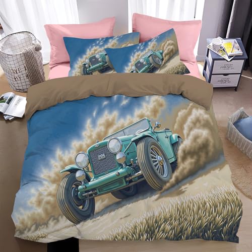 Housse de couette rallye vintage pour une chambre style évasion