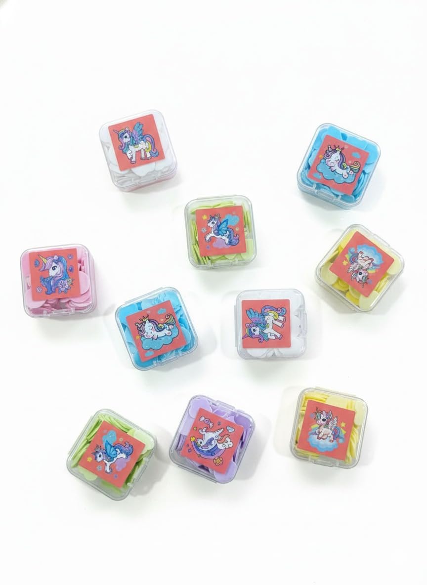 PAPER SOAP WITH SWEET FRAGRANCES IN PLASTIC BOX CLEAN SOFT BATH FOR TRAVEL MULTICOLOUR (SOA SML 1800 UNICORN PACK OF 10)-image-35