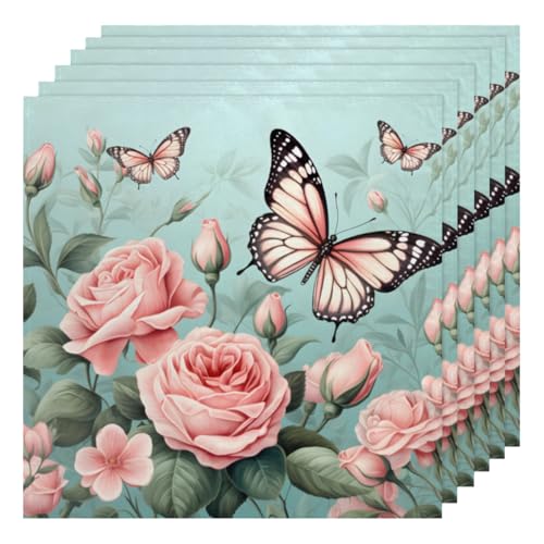 Servilletas de Tela Peony Roses Pack 6 50.5x50.5 cm miniatura 1