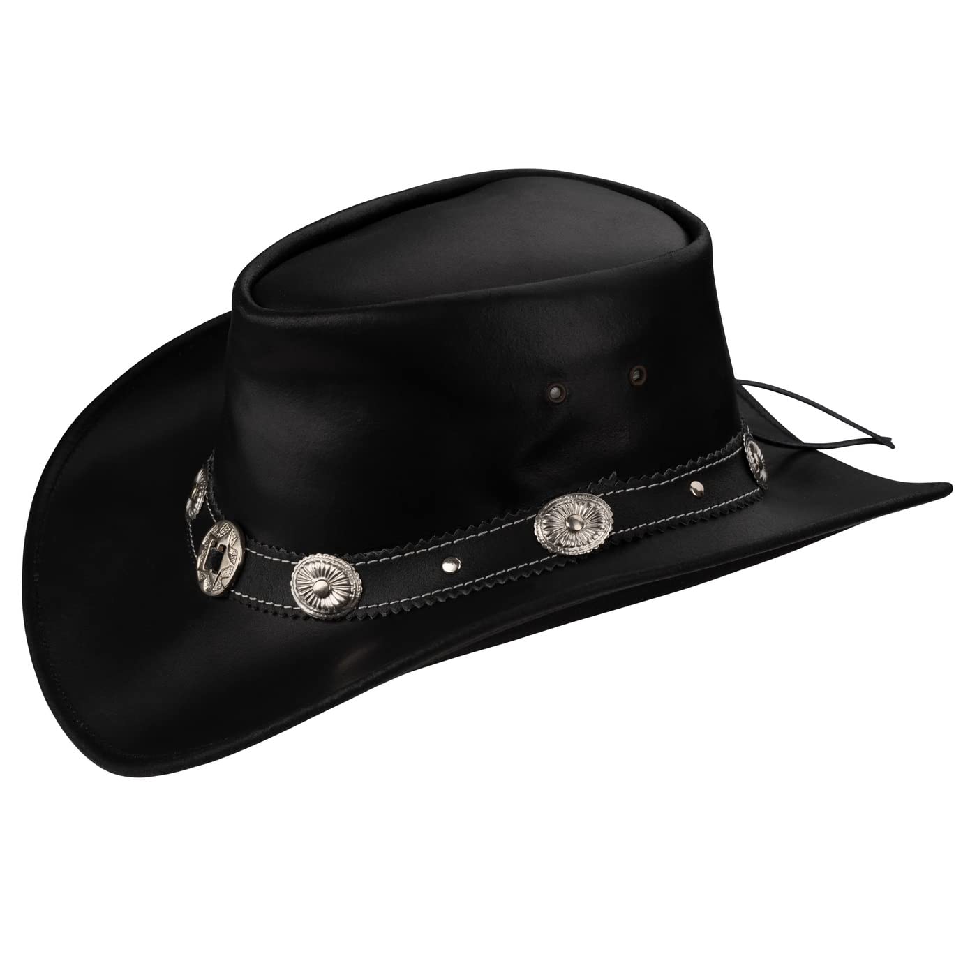 Cowboyhut Westernhut Leder Hut Star Terra Brown