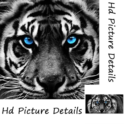 Impression moderne sur toile de tigre 50x100 cm sans cadre pour déco murale unifiée