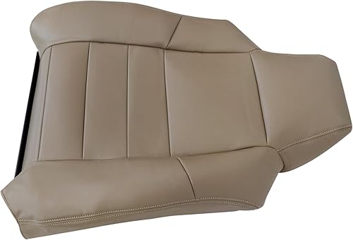 Miniatura 5 de NLQR Funda de asiento de repuesto para parte trasera del lado del conductor, piel de microfibra, color marrón pergamino, compatible con Ford F250