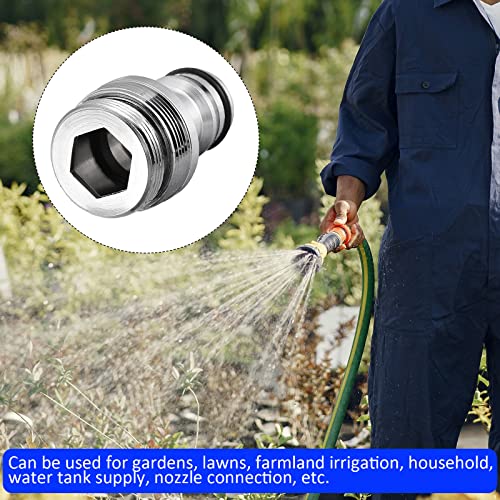 M METERXITY 2 Pcs Brass Hose Connectors, for Washing Watering, Pipe Adapter, Apply to Garden/Household (M22 Male Threaded - Image 2