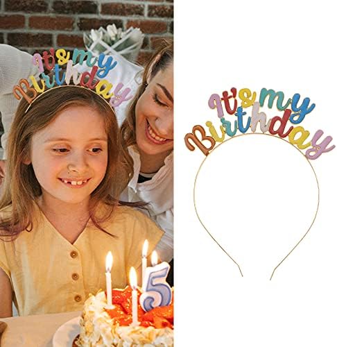 Happy Birthday Tiara for Women It's My Birthday Headband for Girls Birthday Party Headpiece Hair Accessories for Daughter Sister Best Friends Birthday Gifts