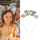 Happy Birthday Tiara for Women It's My Birthday Headband for Girls Birthday Party Headpiece Hair Acc
