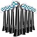 Toothbrush Heads Compatible with Oral B iO 2/3/4/5/6/7/8/9/10 Series Electric Toothbrush,Durable Medium Bristles Designed for Optimal Plaque Removal Toothbrush Heads Compatible with Oral B iO,Black