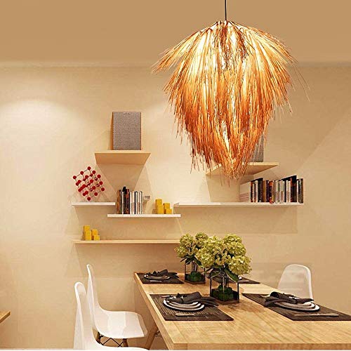 Mumumi Southeast Asian Rural Farmhouse Living Room Hot Pot Shop B & B Chandelier Creative Personality Restaurant Rattan Pine Cone Rattan Hanging Light #TOP2