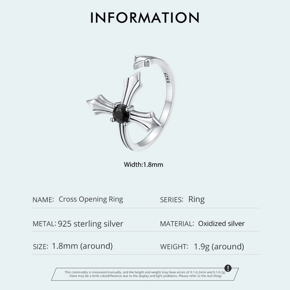 Kreuzring aus Sterlingsilber, verstellbar, Kreuzwickel, offener Ring für Frauen, Tochter, Freundin, Ostergeschenk