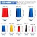Glarks 100Pcs Silicone Rubber Tapered Plug Assortment Kit for Masking Off Holes During Powder Coating, Painting, Hydro Dipping, Media Blasting (100Pcs)