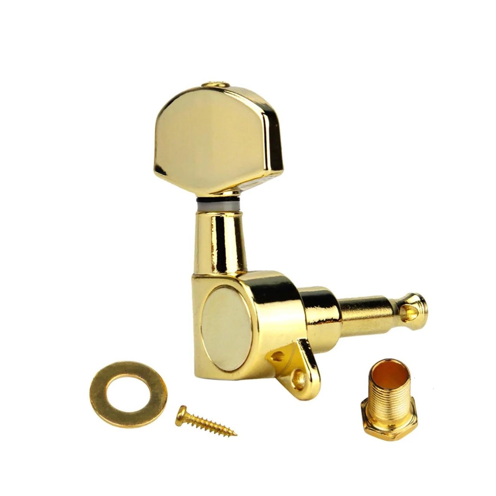 6 Teiliges Set Mit 3L3R Stimmwirbeln Für Akustikgitarren Schwarz/Gold Professionelle Gitarrenstimmwirbel | Stimmknopf für Gitarre(Gold)