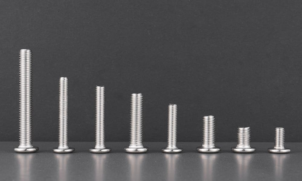 SHUNCHG 20 Stuks M5x16 Platte Kopschroeven Binnenzeskant Schroeven, Roestvrij Staal A2 V2A, Volledige Schroefdraad met Zwarte Oxide Afwerking, Inclusief 2 Inbussleutels