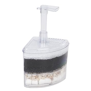 Generic Aquarium Fish Tank Corner Filter With Filter Media