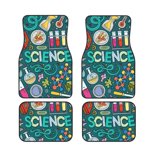 Alfombrillas para auto universales con diseño animado pack de 4 piezas impermeables
