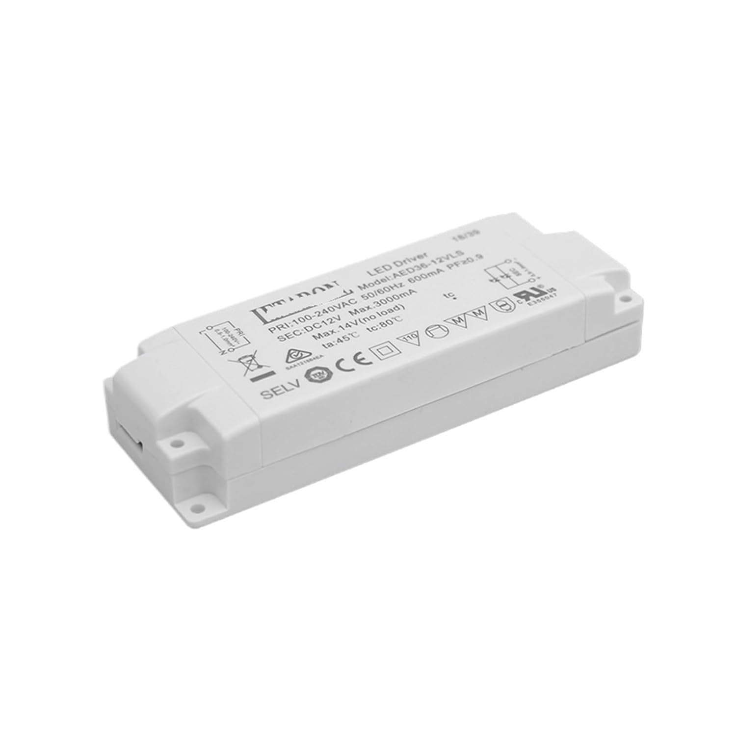 36W12V Constant Voltage Driver Power Supply AED36-12VLS Light Strip Light Power Supply Mirror Light Cabinet Light Power Supply